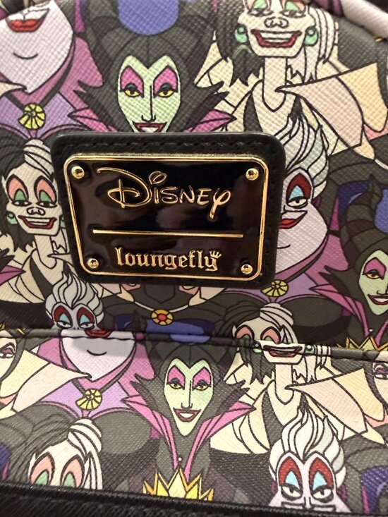 Loungefly Disney Villains All Over Print Mini Backpack featuring Maleficent, Urs main image 10